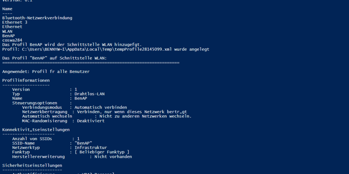 Powershell Netzwerk Interface Einstellungen